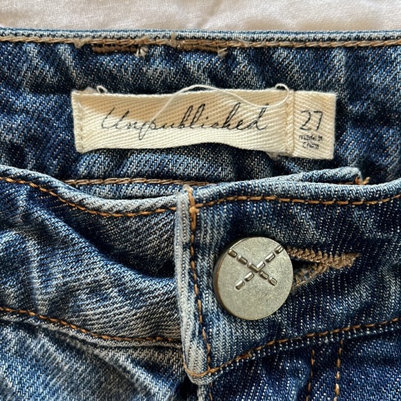 Unpublished Collection High Rise Denim Mom Short - Picture 3 of 3